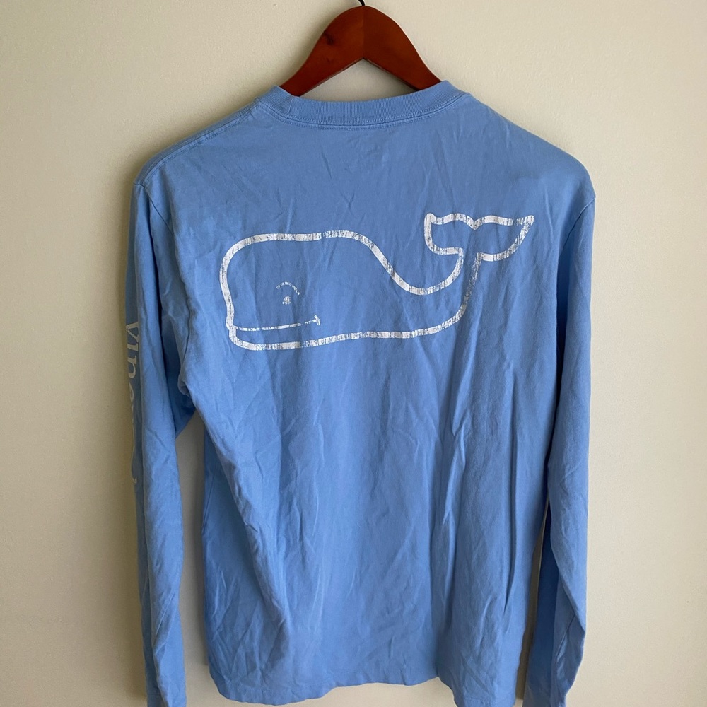 Vineyard vines whale long sleeve pocket tee